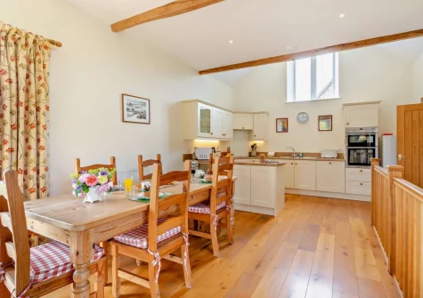 The dining area at Threshers Barn, East Anstey
