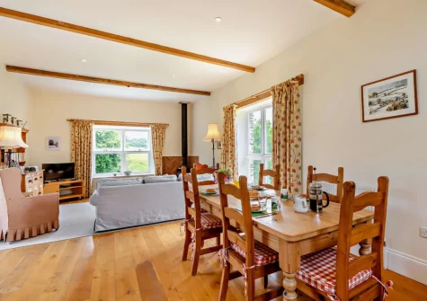 The dining area at Threshers Barn, East Anstey