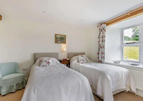 Bedroom #2 at Threshers Barn, East Anstey