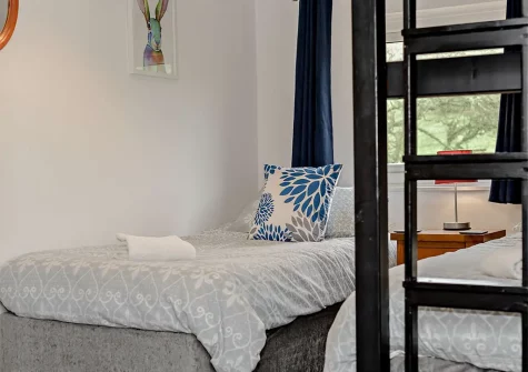 Bedroom #2 at Threshing, Fox Valley Cottages, Trenewan