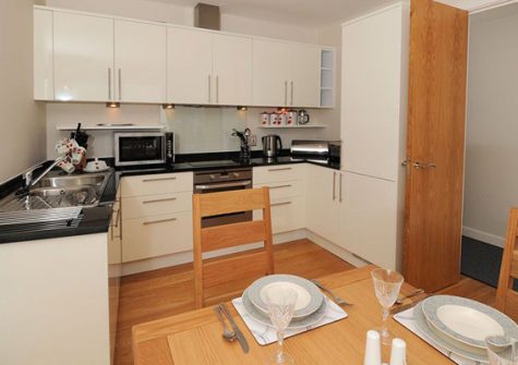 The open plan dining area & kitchen @ Tidal Bay, Horizon View, Westward Ho!