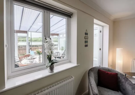 The living area at Tidal Reach, Bideford