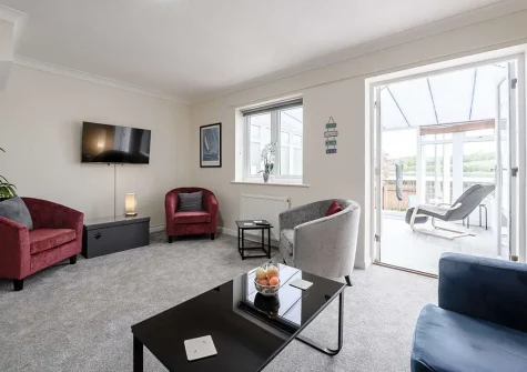 The living area at Tidal Reach, Bideford