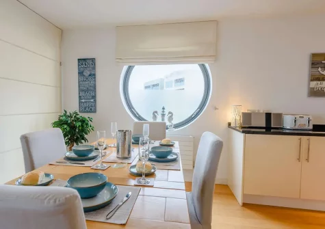 The dining area at Tidal Rest, Westward Ho!