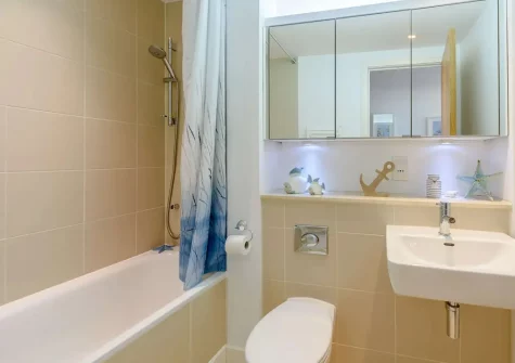 Bedroom #1 en-suite shower room at Tidal Rest, Westward Ho!
