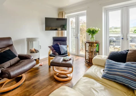 The living area at Tide Side, Bideford