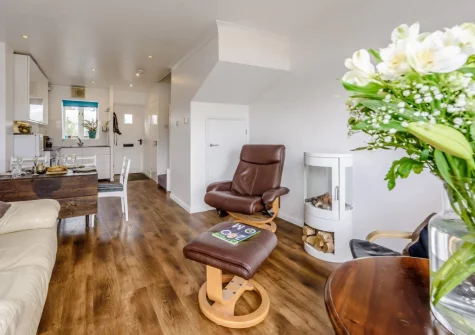 The living area at Tide Side, Bideford