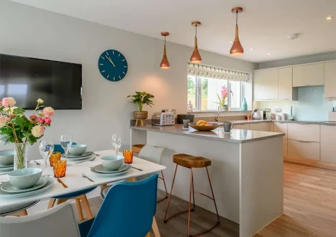 Thye kitchen & dining area at Tides At Instow, Instow