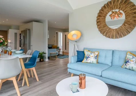 The dining area seating at Tides At Instow, Instow