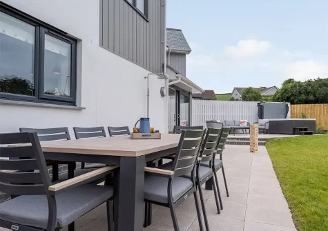 The patio & alfresco dining area at Tides At Instow, Instow