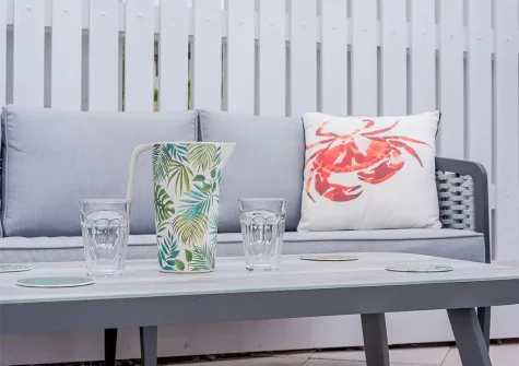 The patio seating area at Tides At Instow, Instow