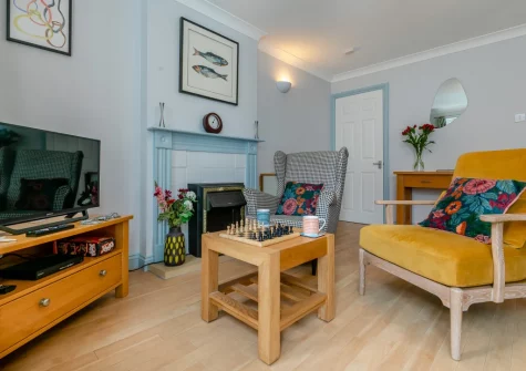 The living room at Tides Cottage, Padstow