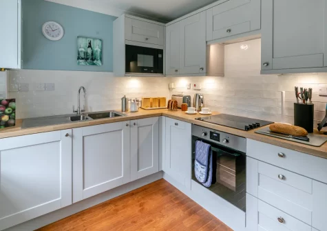 The kitchen at Tides Cottage, Padstow