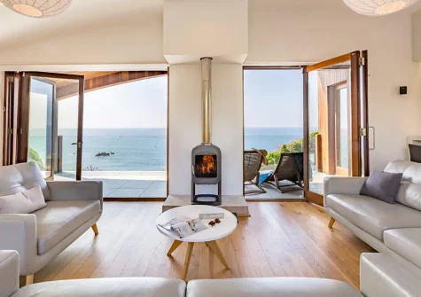 The living area at Tides, Ilfracombe
