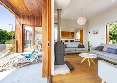 The living area at Tides, Ilfracombe