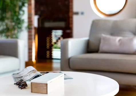 The living area at Tides, Ilfracombe