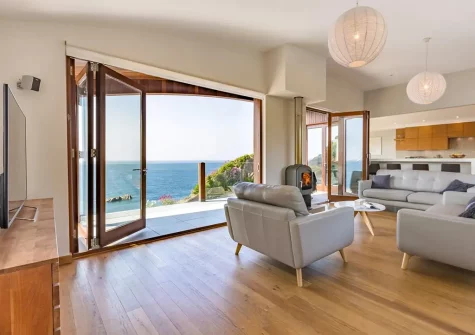 The living area at Tides, Ilfracombe