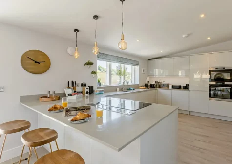The kitchen at Tides View, Appledore