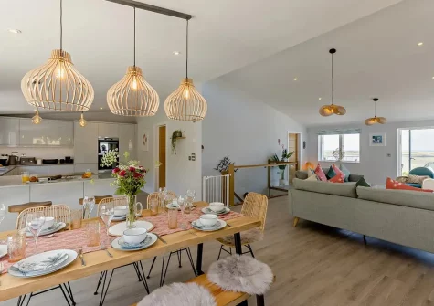 The dining area at Tides View, Appledore