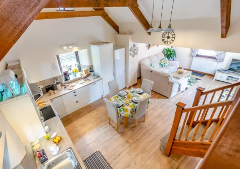 The kitchen & dining area at Tillislow Barn, Virginstow