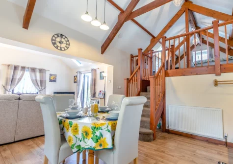 The kitchen & dining area at Tillislow Barn, Virginstow