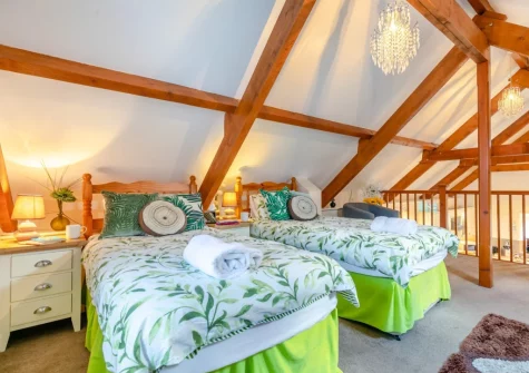 Bedroom #2 at Tillislow Barn, Virginstow