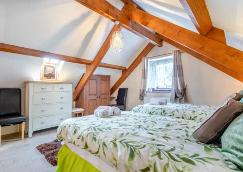 Bedroom #2 at Tillislow Barn, Virginstow