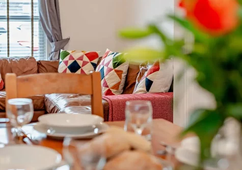 The living room at Tolcarne Cottage, Newquay