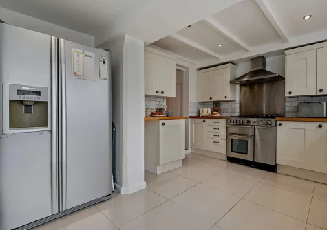 The kitchen at Tolcarne Cottage, Newquay