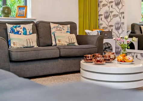 The living area at Top Mast, Charlestown