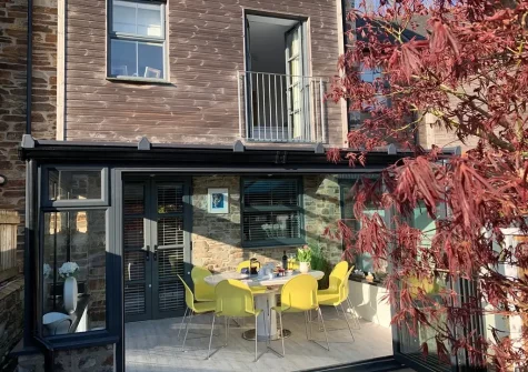 The conservatory dining area at Top Mast, Charlestown