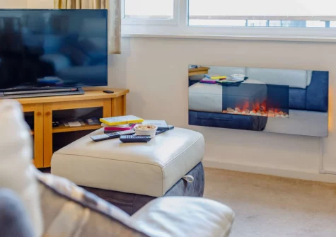 The living area at Torbay View at Dolphin Court, Brixham