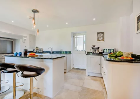 The kitchen at Torre Vean Manor, Porthleven