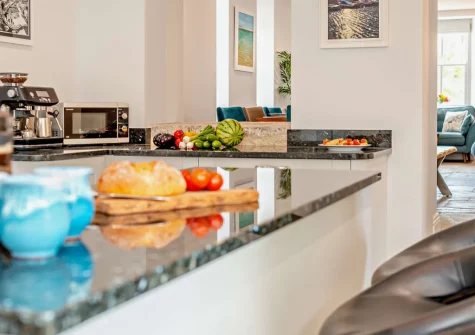 The kitchen at Torre Vean Manor, Porthleven