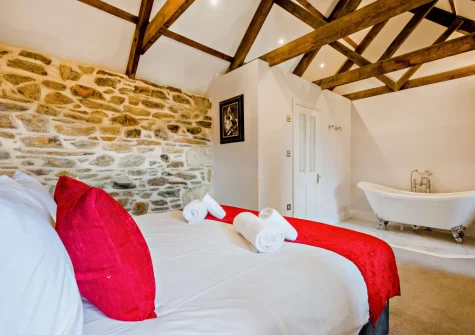 Bedroom #1 at Torre Vean Manor, Porthleven