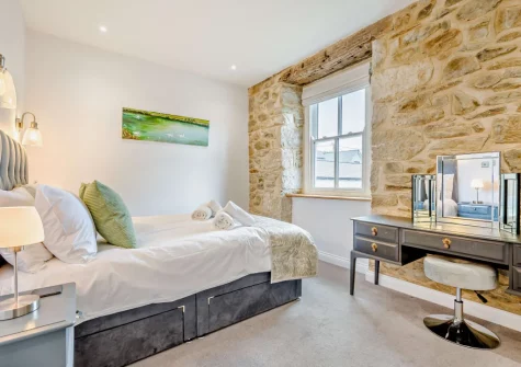 Bedroom #3 at Torre Vean Manor, Porthleven