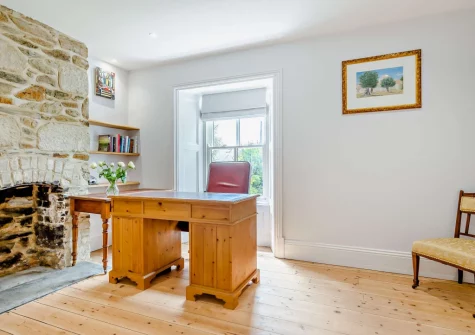 The study at Torre Vean Manor, Porthleven