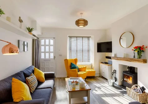 The living area at Torridge House, Instow