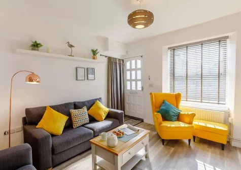 The living area at Torridge House, Instow