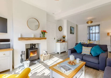 The living area at Torridge House, Instow