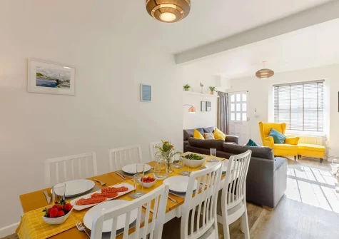 The dining area at Torridge House, Instow