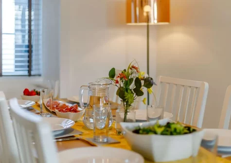 The dining area at Torridge House, Instow