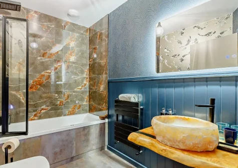 One of two bathroms at Towan House, Newquay