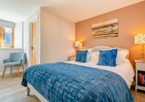 Bedroom #1 at Traeth Barn, Mawgan Porth