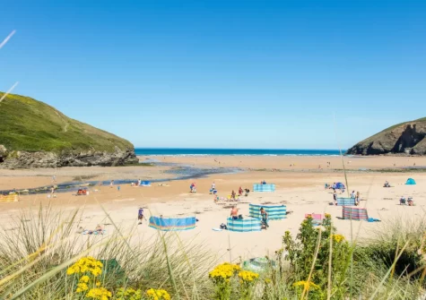 Traeth Barn is an ideal base for spending lazy days on the golden sands of Mawgan Porth Beach