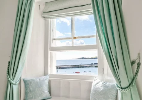 The living room at Tranquility, Mevagissey