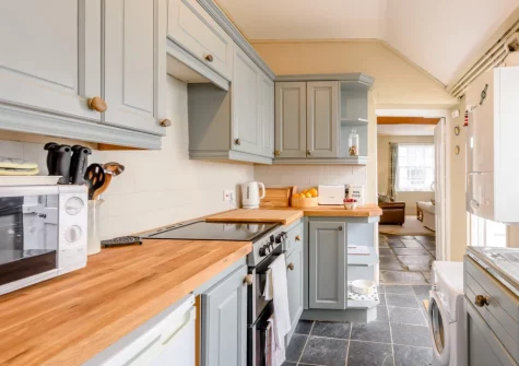 The kitchen at Tranquillity Cottage, Appledore
