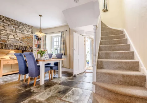 The dining area at Tranquillity Cottage, Appledore