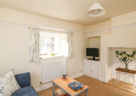 The living area at Travershes Cottage, Withycombe Raleigh
