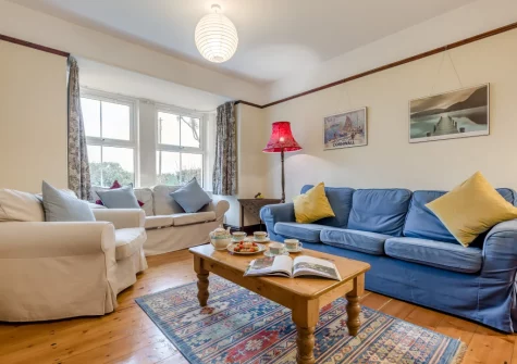 The living room at Trearth, St Merryn